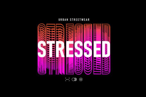 Stressed Graphic Tee Design: Raw Urban Edge for Your Brand