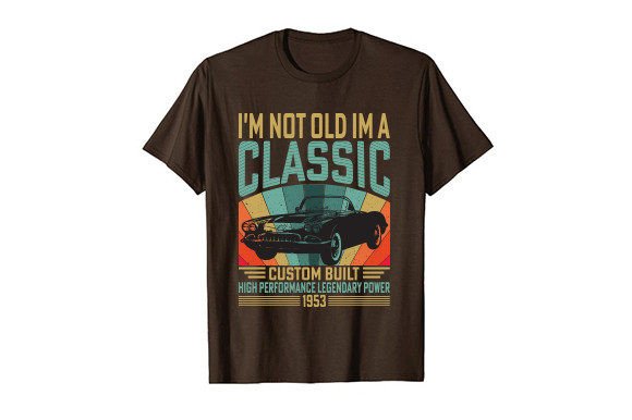 Vintage Classic Car T-shirt Old Graphic